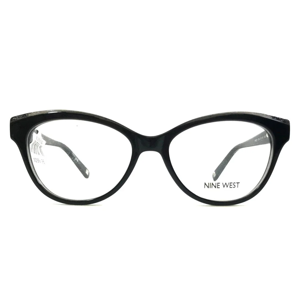 Nine West Eyeglasses Frame NW5131 030 Polished Black Gray Cat Eye 51-16-135